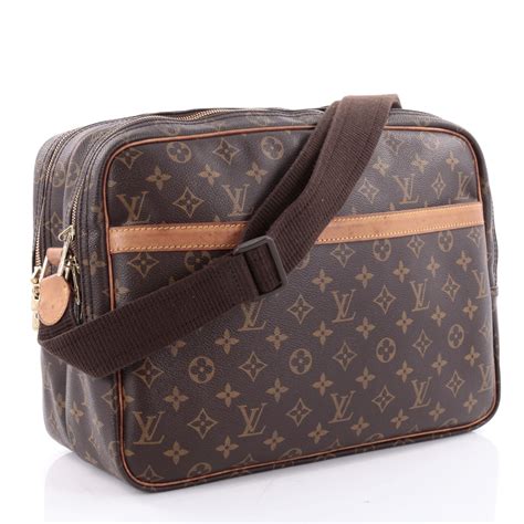 louis vuitton monogram canvas reporter gm messenger bag|louis vuitton trio messenger bag.